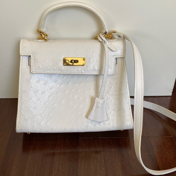 Vintage Handbags - Vintage Ostrich Leather Bag